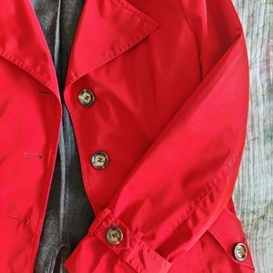 Calvin Klein Red Rain Coat